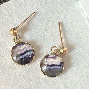 9ct Amethyst Earrings
